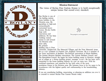 Tablet Screenshot of boylanfinecustomhomes.com